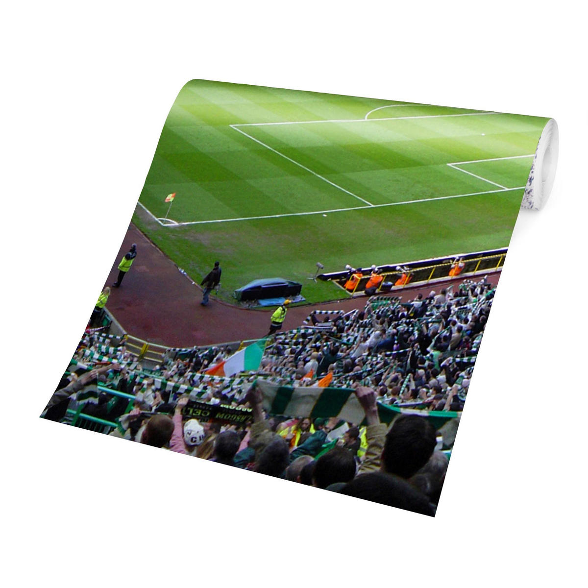 FOTOTAPETE Fußballstadion 432/290 cm - Multicolor, Papier (432/290cm) - Bilderwelten