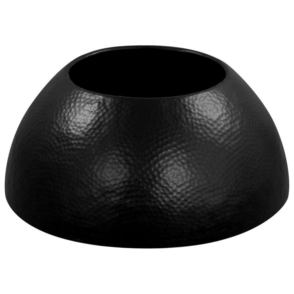 COUCHTISCH aus Gehämmertem Aluminium 70 x 30 cm - Schwarz, Metall (70/70/30cm) - furnicato