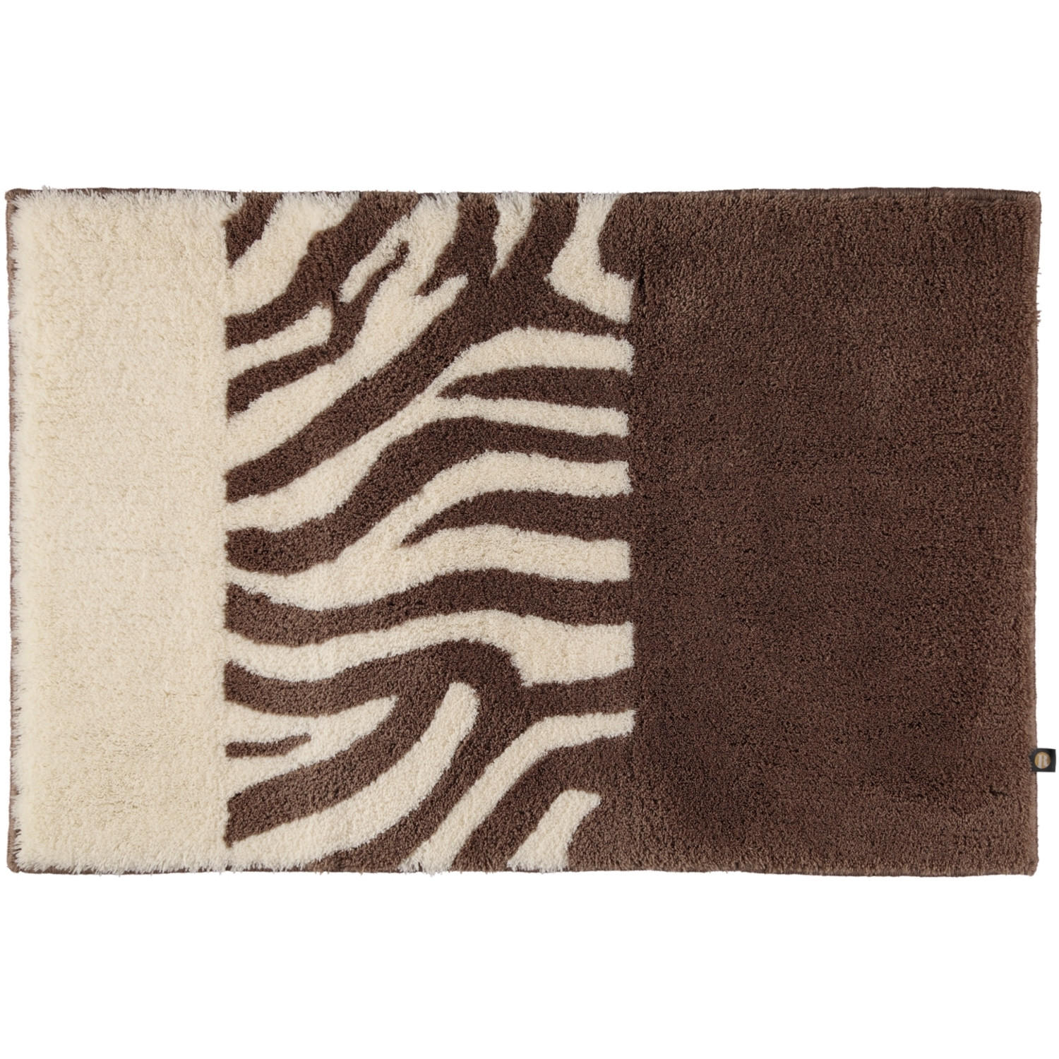 BADTEPPICHE ZEBRA TAUPE-NATUR-JASMIN - 1400 - Braun, Textil (50/65cm) - Rhomtuft