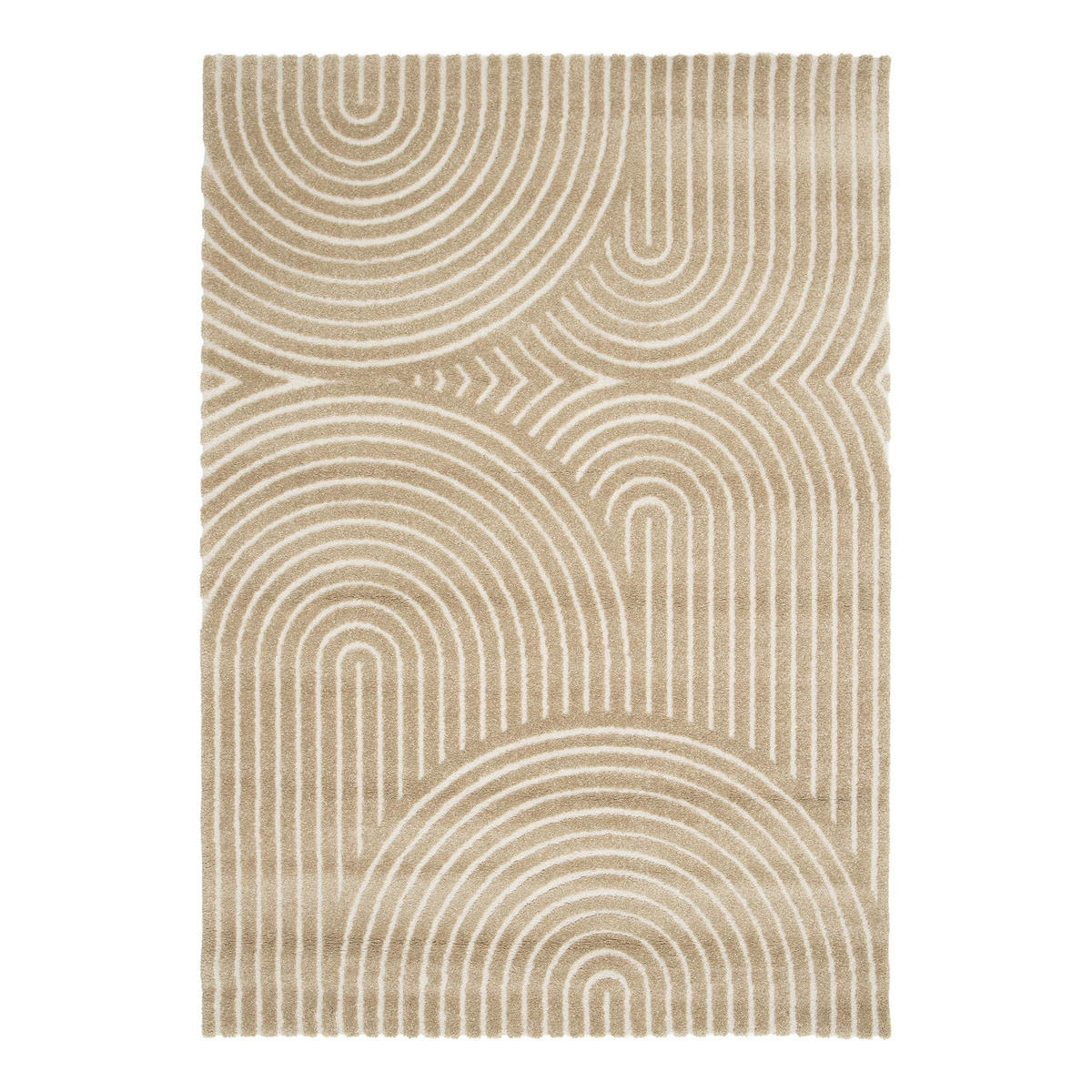 TEPPICH sehr weich mit Relief-Effekt bruin - Braun, Textil (120/170cm) - AFK Living