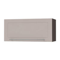 KLAPPHÄNGESCHRANK Kvantum W4B/80 Lava / Kaschmir Matt 80 / 32,5 / 36cm - Kaschmir/Dunkelgrau, Holz/Holzwerkstoff (80/36/32.5cm) - Feldmann-Wohnen