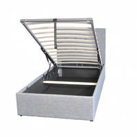 BETT PARMA mit Lattenrost 90x190 - Grau - Grau, Holz/Holzwerkstoff (90/190cm) - Weber Industries
