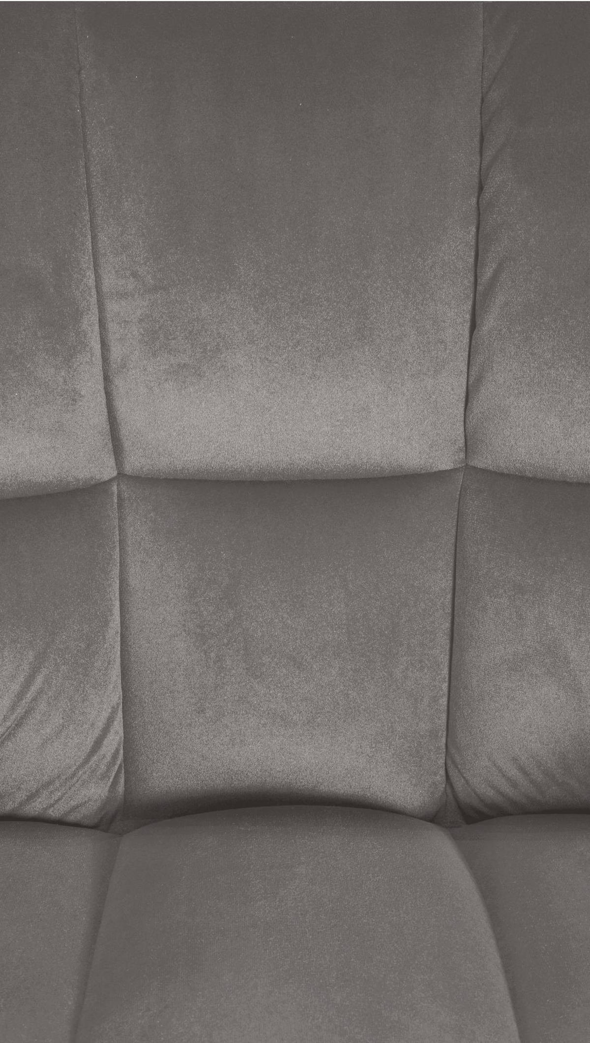 BARHOCKER 2er Set Samt Grau - Schwarz/Grau, Textil (64/110/48cm) - CLP