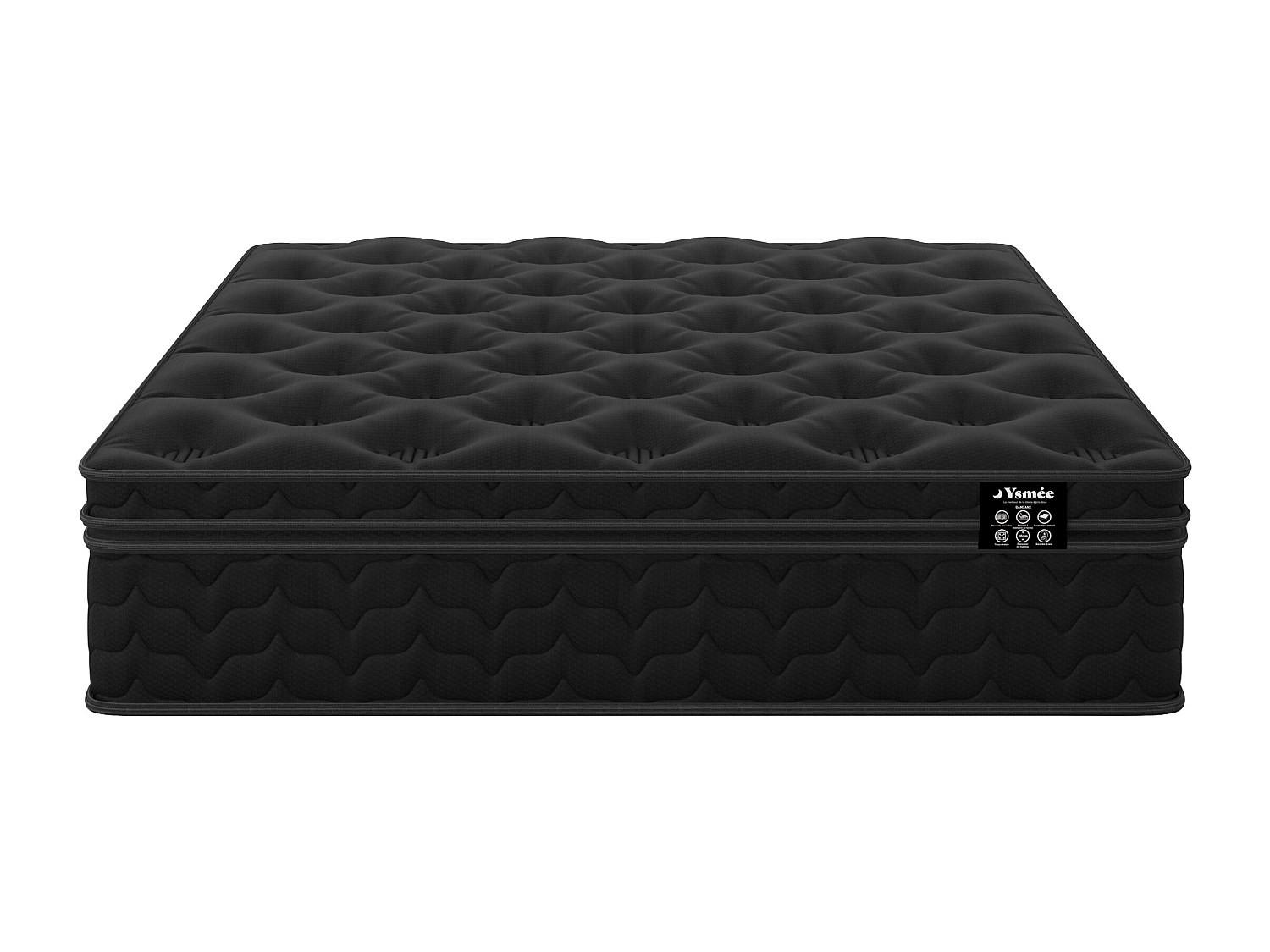 Vente-Unique Standardmatratze Schwarz