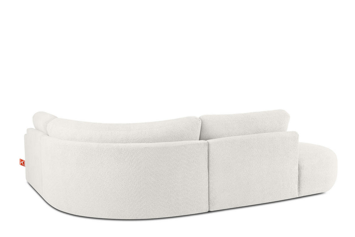 ECKSOFA LINKS ZUCCO, Ecru - Ecru, Holz/Holzwerkstoff (224/293cm) - KONSIMO®