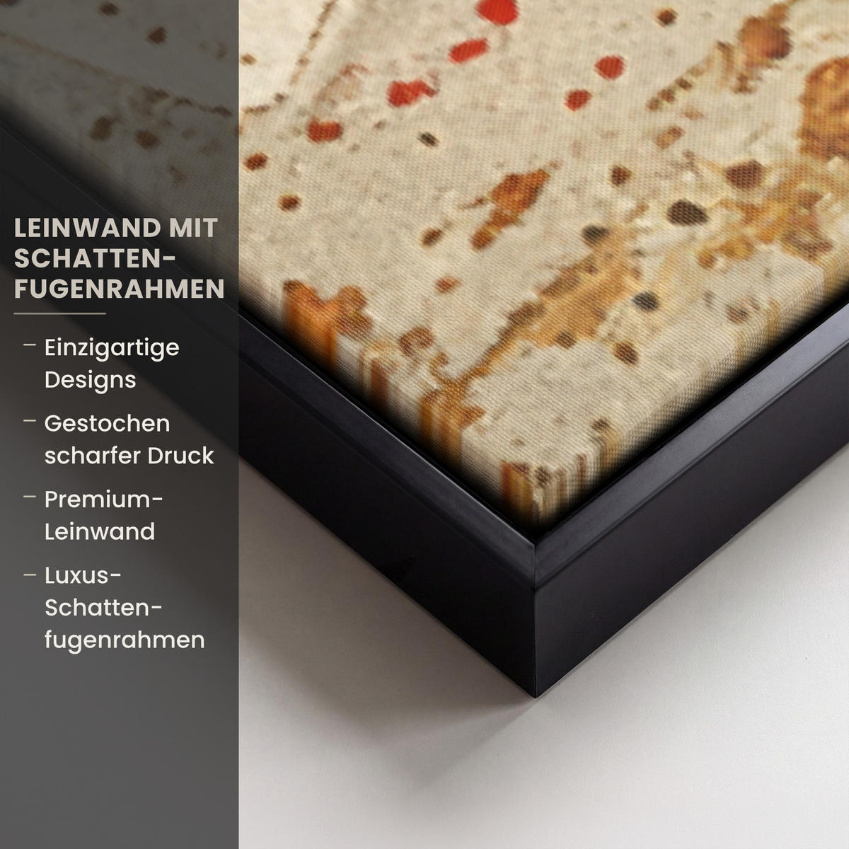 LEINWAND Bilder mit Rahmen - Abstrakt - Kunst - Gold - Modern - 100x150 - Multicolor, Textil (100/150cm) - MuchoWow