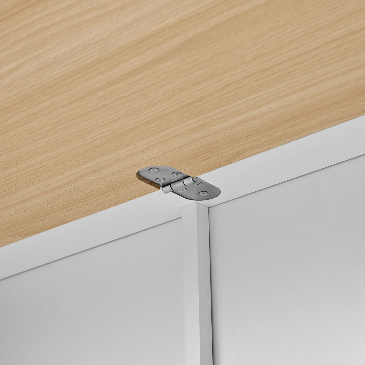 KÜCHENINSEL & Sideboard 110x68x97.5cm Weiß MDF mit Klappplatte & Stauraum - Weiß, Holzwerkstoff (110/97.5/68cm) - Modfu