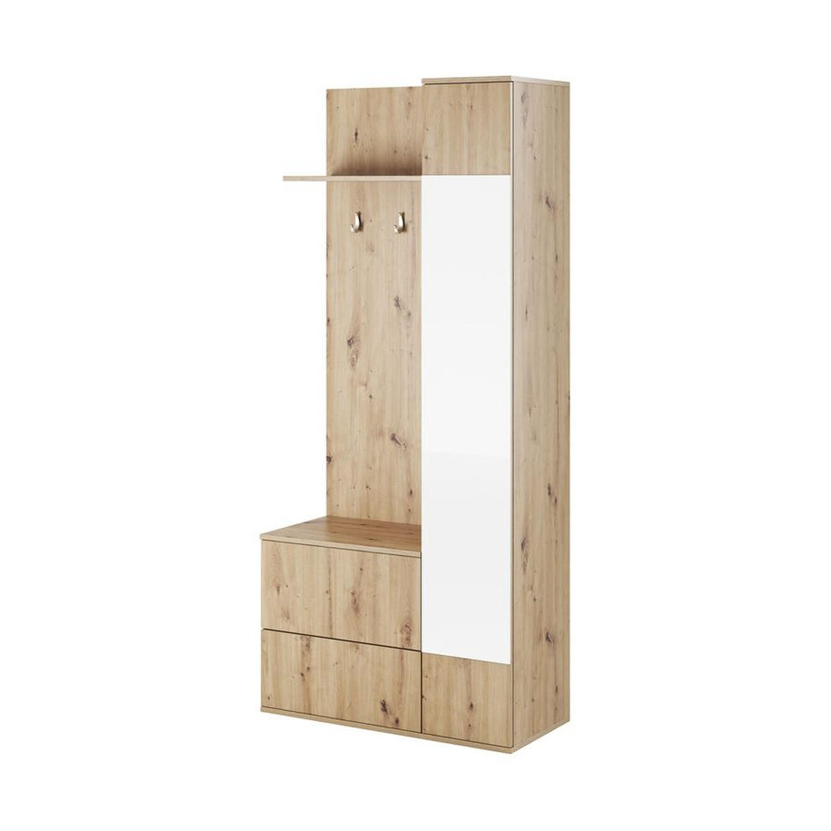 GARDEROBENPANEEL – 195 cm – Green – Eiche Artisan – GF-MOB12 - Eiche Artisan, Holzwerkstoff (90/195/34cm) - hi-markt
