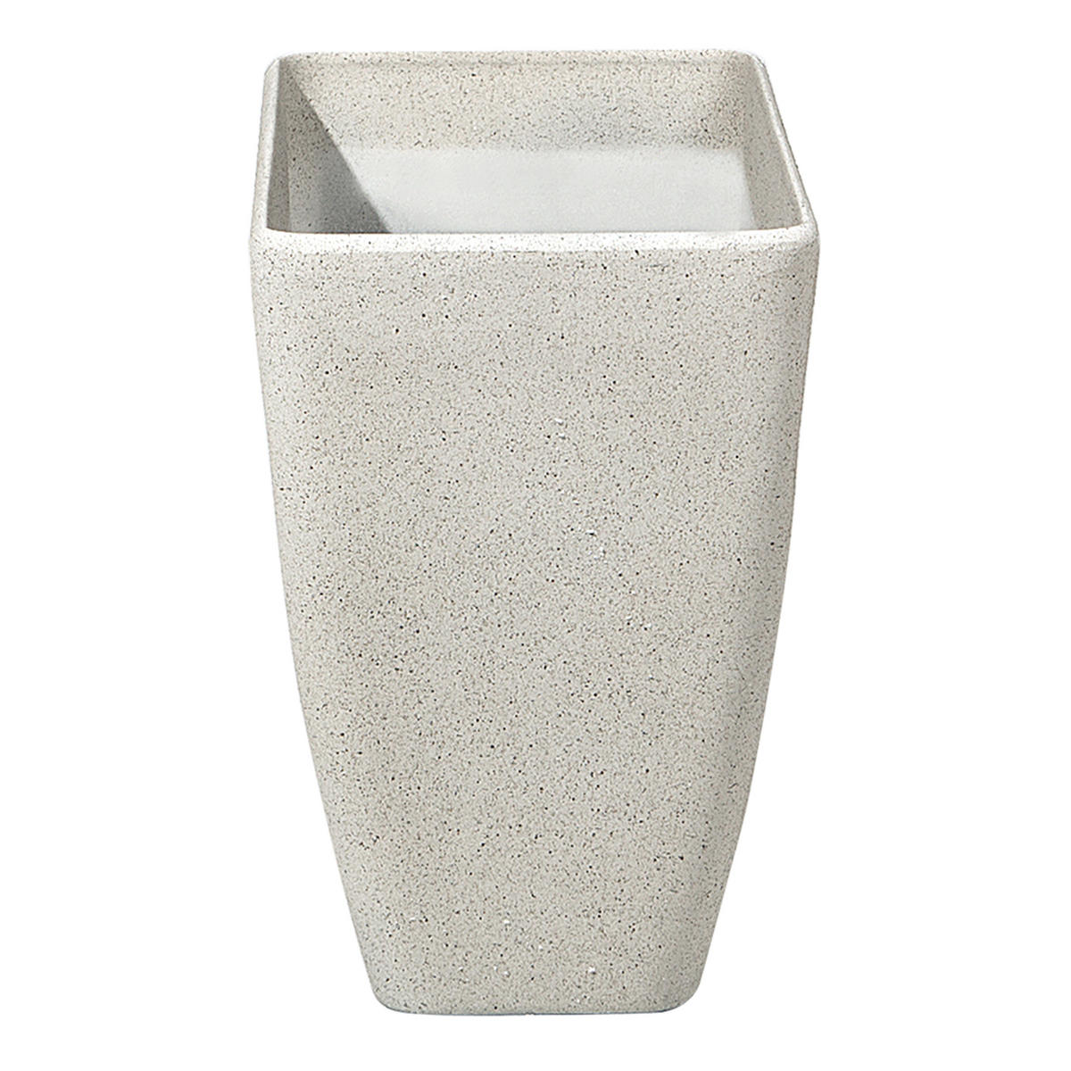 BLUMENTOPF hellbeige rechteckig 60/27/41 cm Baris - Beige, Stein (41cm) - Beliani