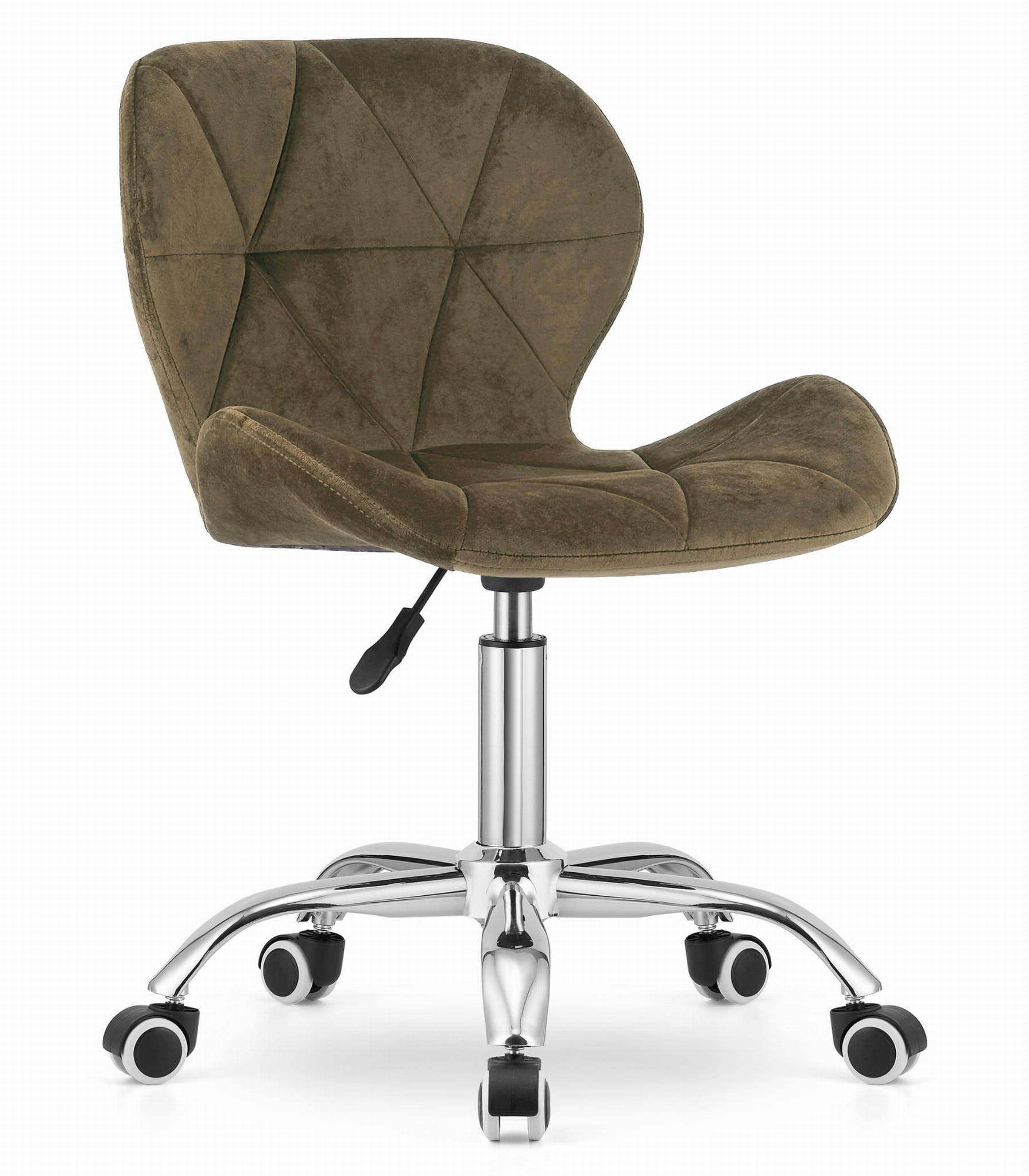 STUHL Braun 53,5x55 cm AVOLA Voll Drehbar - Braun, Textil (53.5/53/55cm)