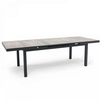 GARTENTISCH ., Grau - Grau, Metall (260/100/75cm) - Oviala