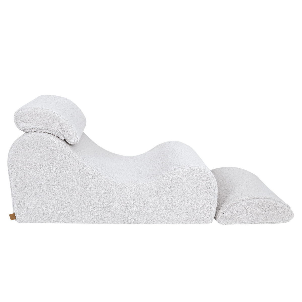 WELLENLIEGE aus Schaumstoff für Kinder, Bearly, Weiß - Weiß, Textil (60/55/120cm) - MeowBaby