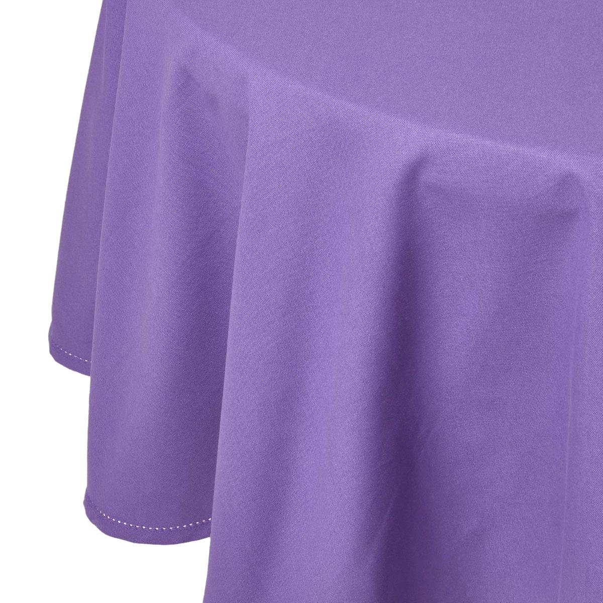 TISCHDECKE lila rund 178 cm, 100% Baumwolle - Lila, Textil (178/178cm) - Homescapes