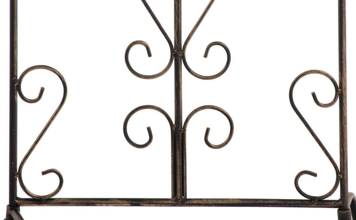 RANKGITTER Burg - 2er Set bronze - Braun, Metall (35/122/7cm) - TPFLiving