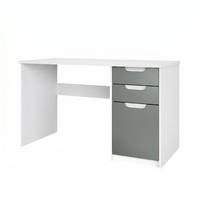 SCHREIBTISCH Logan Fronten in Graphit Seidenmatt - Graphitfarben, Holzwerkstoff (60/129/76cm) - Vladon