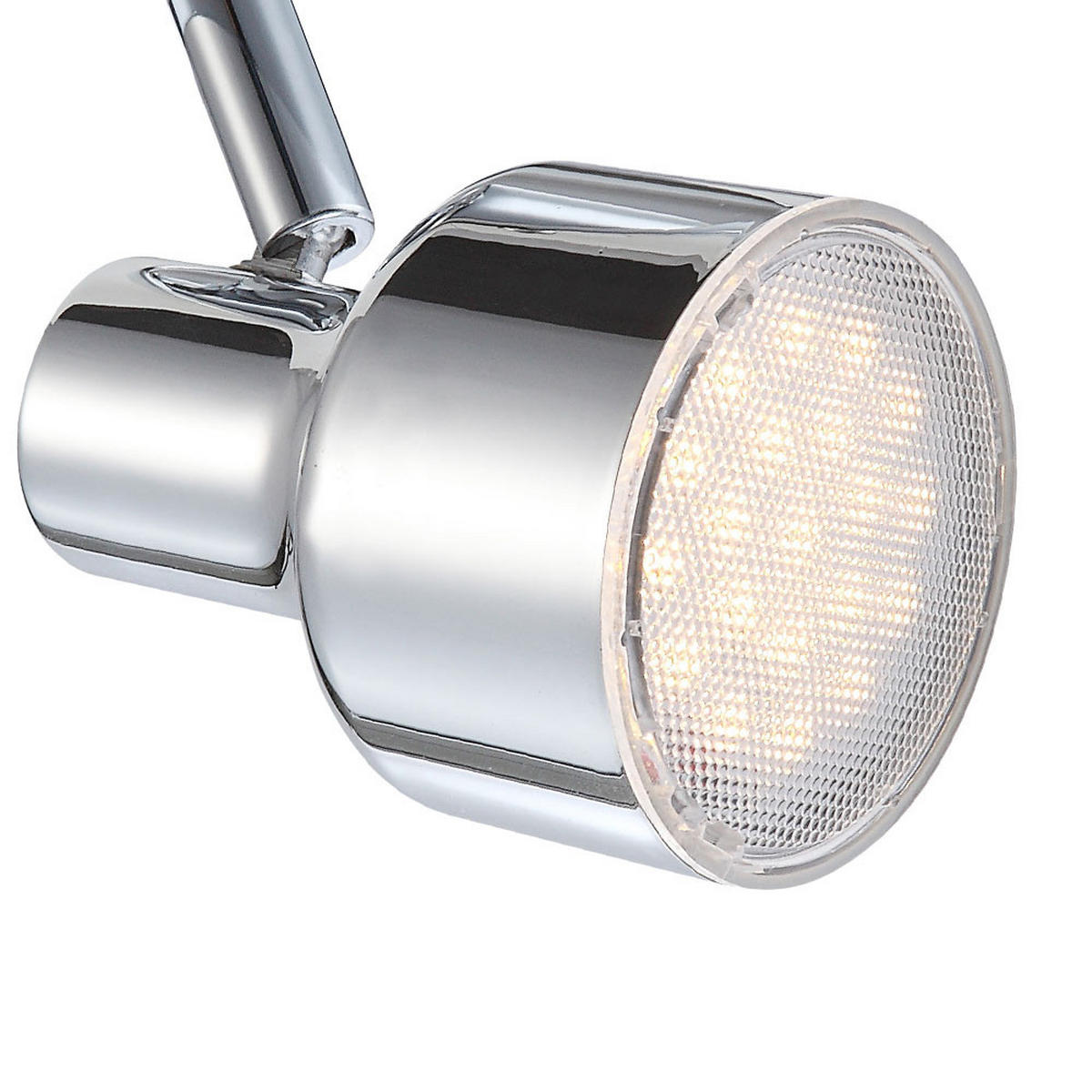LED DECKENLEUCHTE ROIS Silber Chrom - Silberfarben, Metall (38/8/1cm) - Globo Lighting