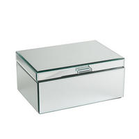 SCHMUCKKÄSTCHEN Licuri - Silberfarben, Glas (26/12.5/18cm) - home&you