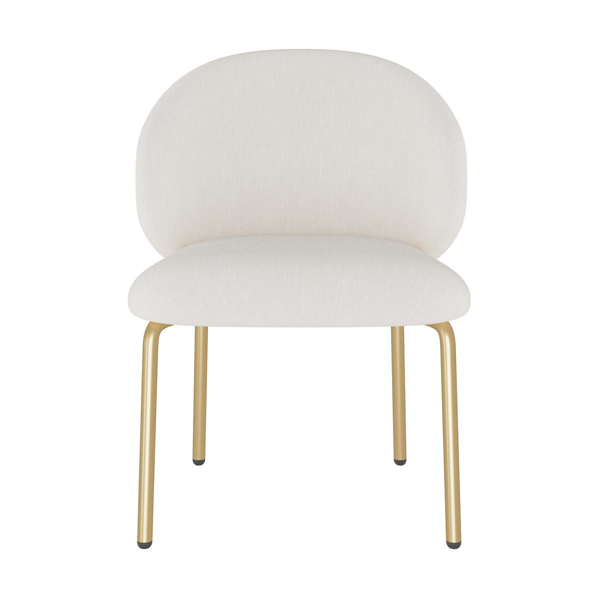 ESSZIMMERSTUHL Chenille mit gepolsterter Sitzfläche 47,5/56/74 cm beige - Beige, Textil (47.5/74/56cm) - Redom