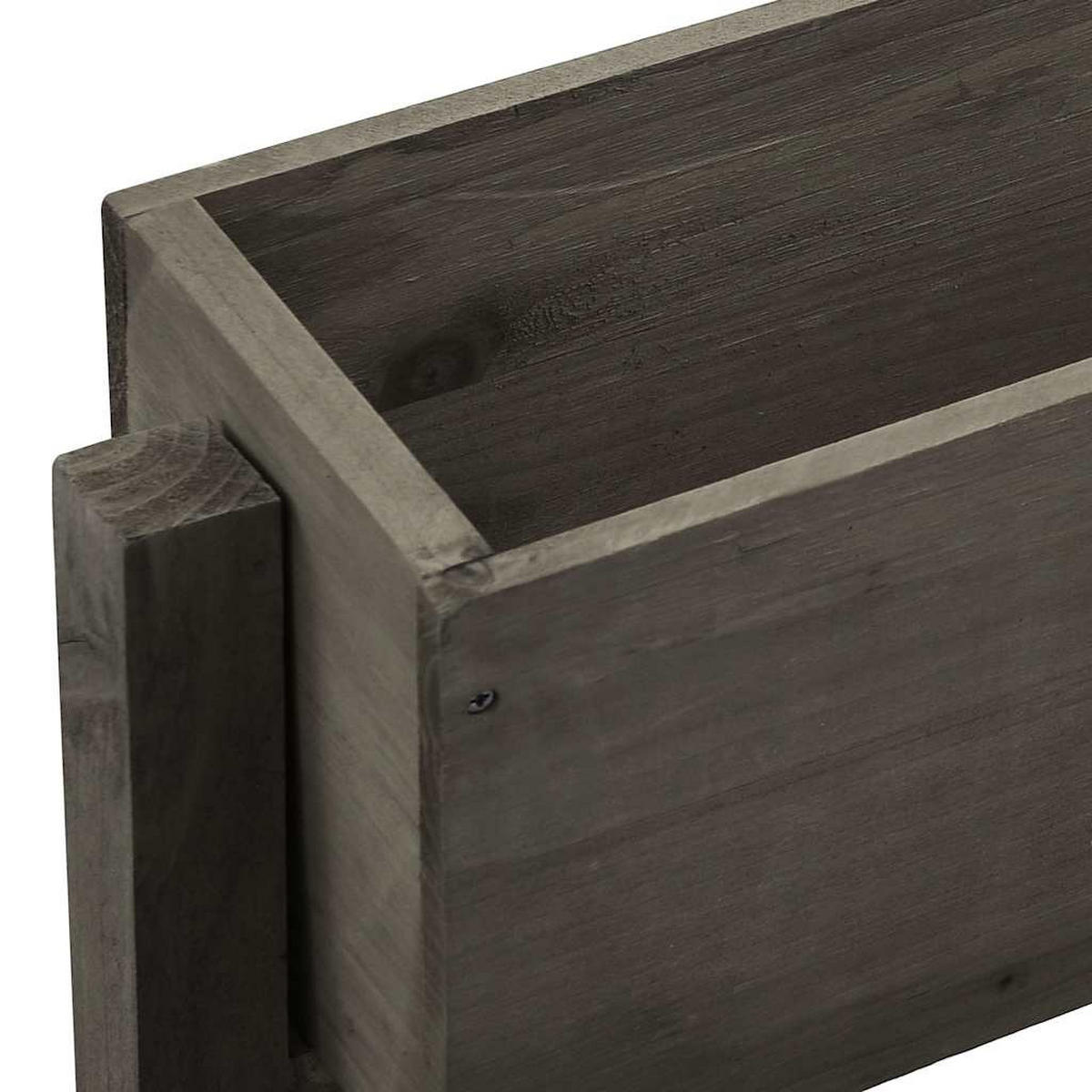PFLANZKÜBEL Klappbar Grau 60x14x75 cm Massivholz Tanne - Grau, Holz (181/75/14cm)