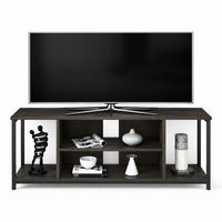 TV-ELEMENT Rinaldo Schwarz-Wenge - Wengefarben, Holzwerkstoff (120/51/35cm) - Decorotika