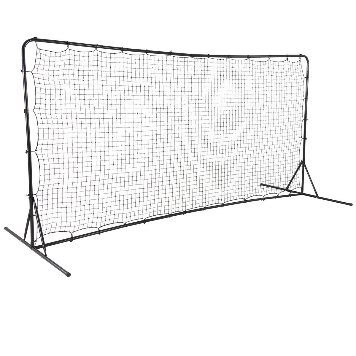 FUBBALLTOR Schwarz - Schwarz, Metall (151/183/373cm) - COSTWAY