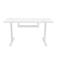 SCHREIBTISCH Elektrisch höhenverstellbar mit Schublade – 120 cm x 60 cm - Weiß, Metall (60/120/118cm) - Monstershop