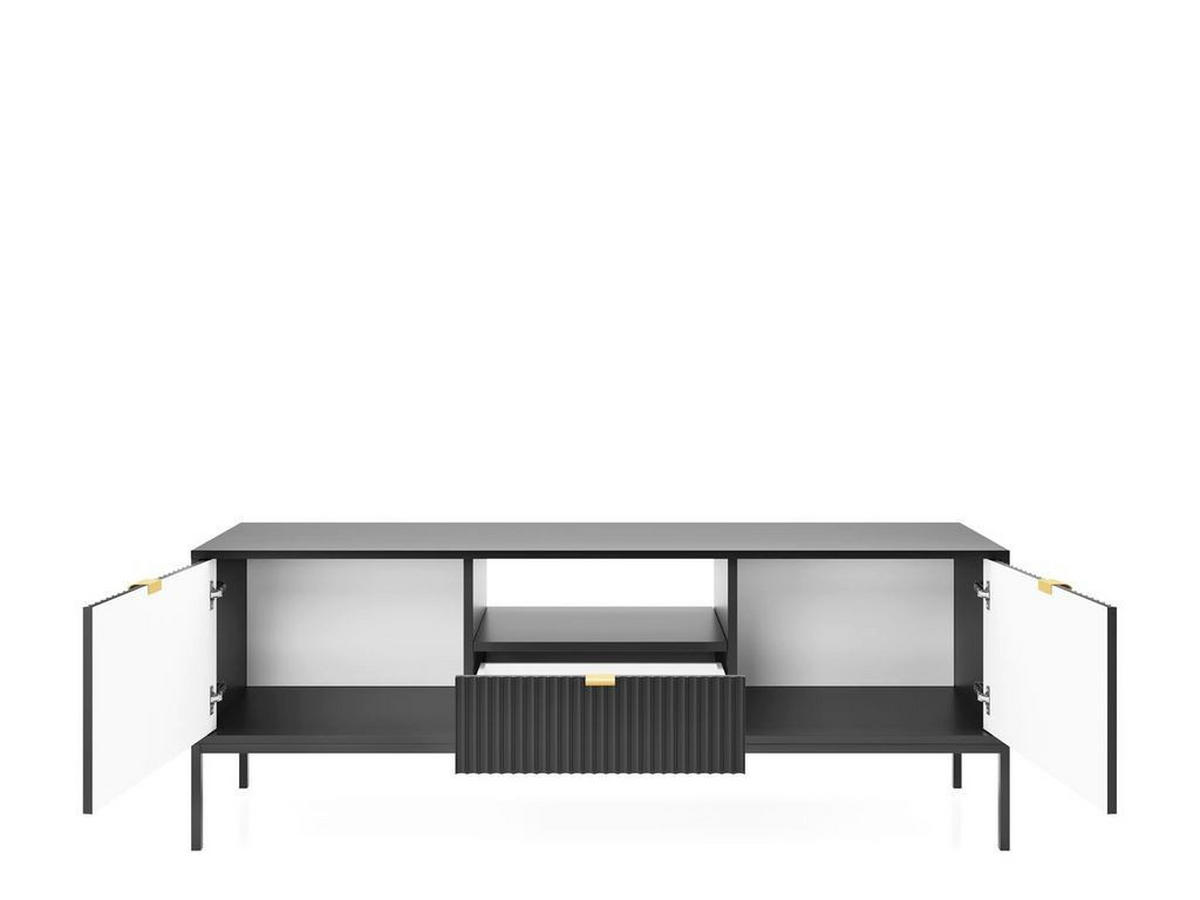 LOWBOARD – RTV154 – 154 cm – NOVA – Schwarz - Schwarz, Holzwerkstoff (154/56/39cm) - hi-markt