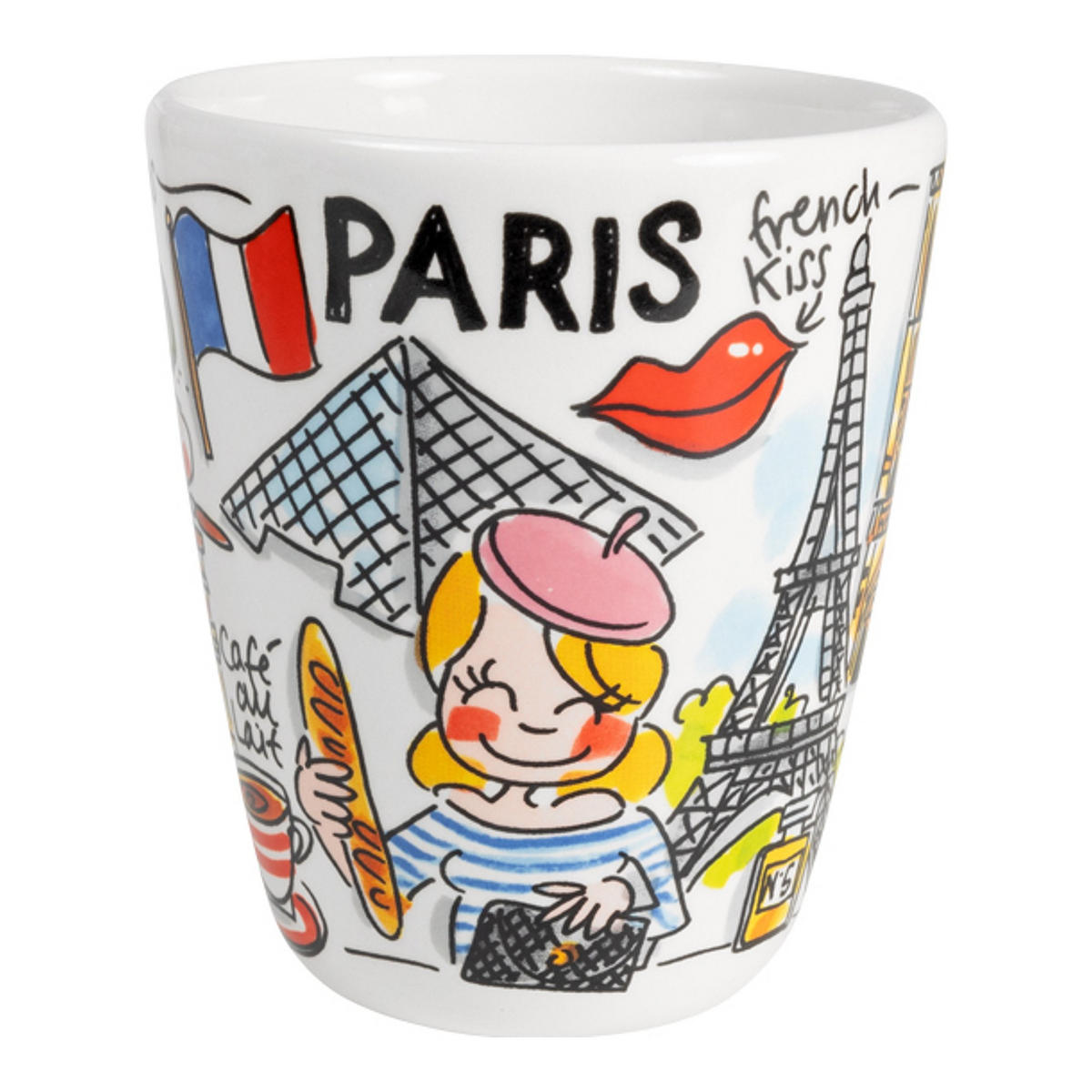 BECHER Blond Stadtikone Paris in Bunt - 350 ml - Multicolor, Keramik (0.35L) - Blond Amsterdam
