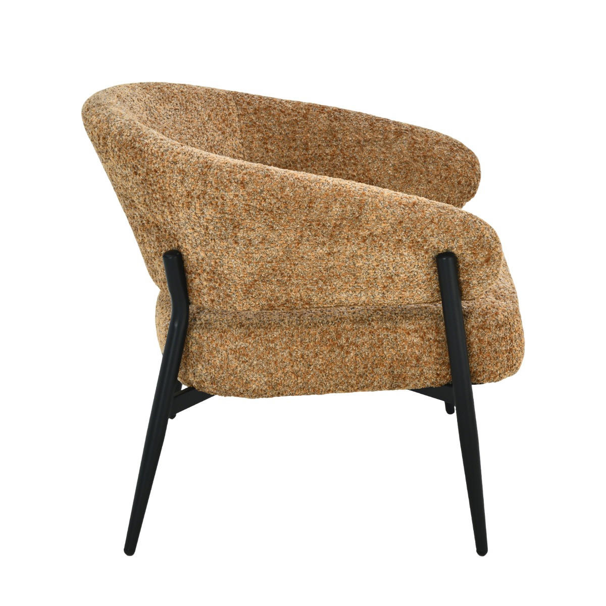 SESSEL Dilan Braun 72.5 /73/75 cm - Cognac, Textil (73/75/72.5cm) - Livingfurn