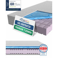 GELMATRATZE 200/200 cm H3 - 23cm Höhe & Tencel Bezug - Weiß, Textil (200/200cm) - AM Qualitätsmatratzen