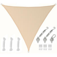 SONNENSEGEL Luftdurchlässig 200 cm Beige - Beige, Kunststoff (200/200cm) - Amanka