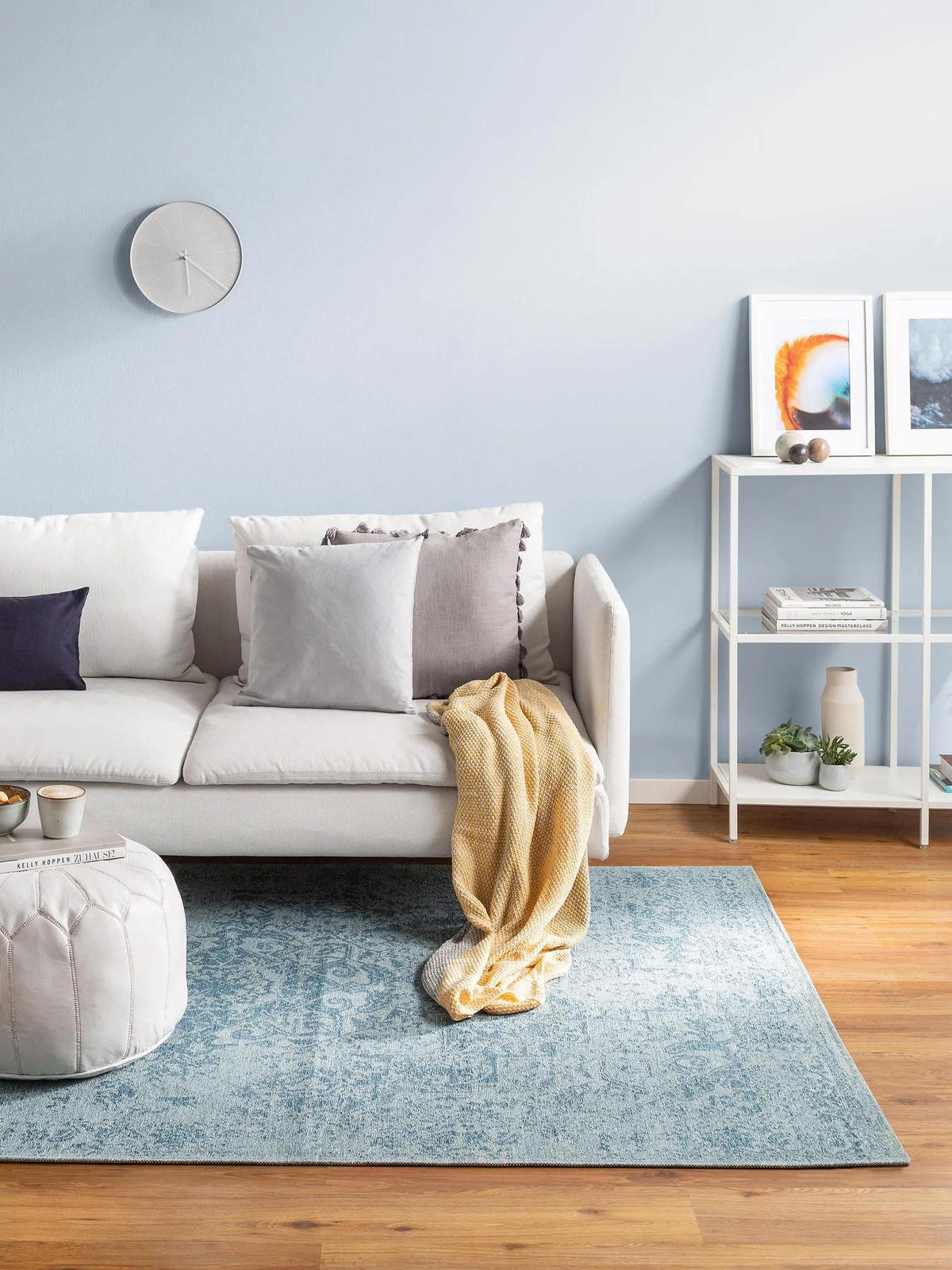 FLACHGEWEBETEPPICH Tosca Blau 155x235 cm - Blau, Textil (155/235cm) - benuta Pop