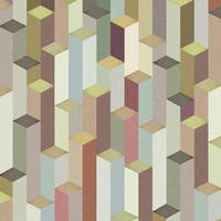 FOTOTAPETE 3D Muster 424 x 280 cm - Multicolor, Papier (424/280cm) - Sanders & Sanders