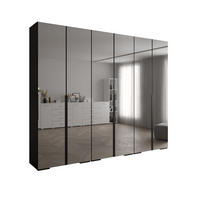DREHTÜRENSCHRANK 236.7/300/47 6-türig - Schwarz, Holz/Metall (300/236.7/47cm) - Abiks Möbel