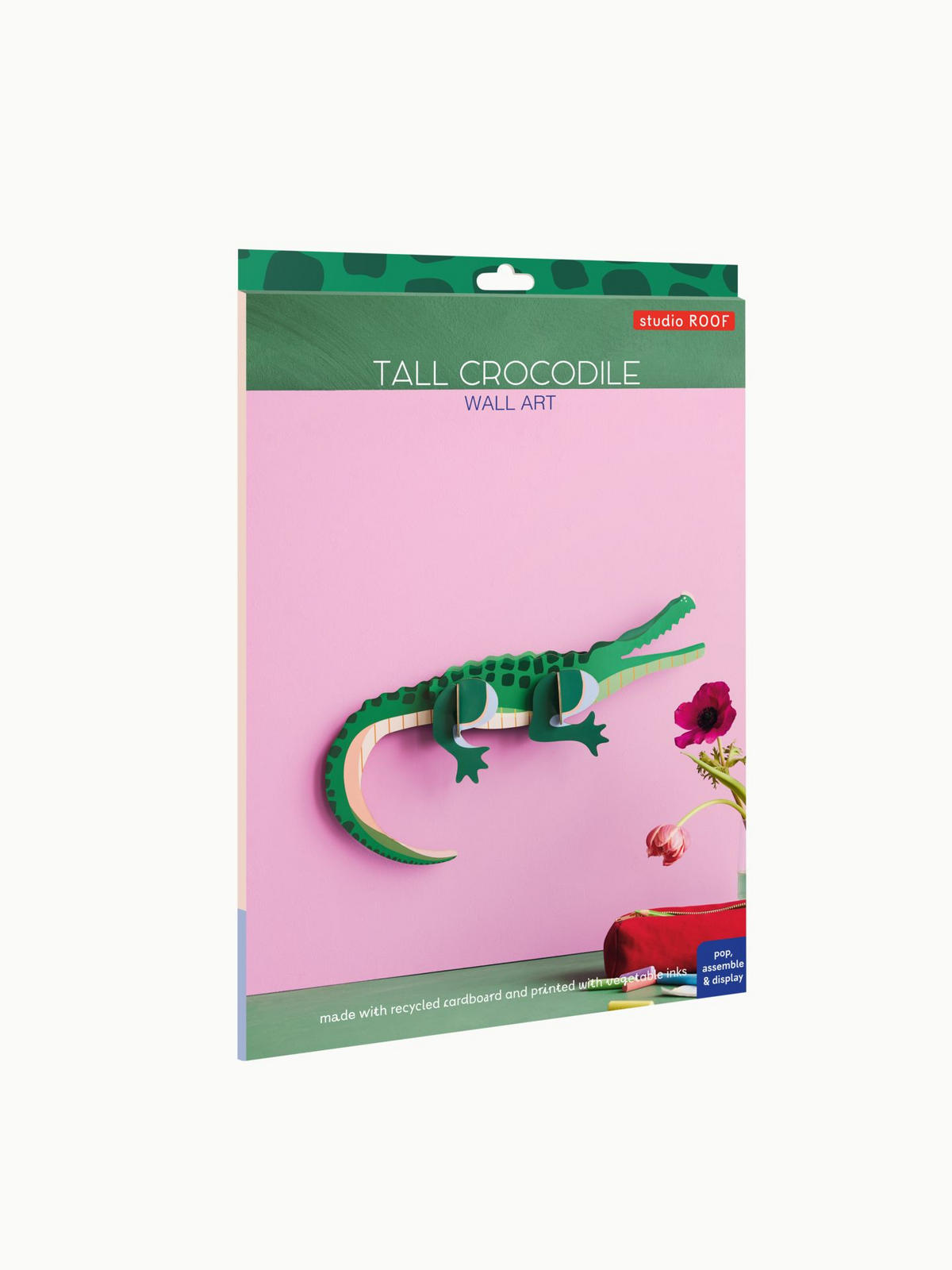 WANDSKULPTUR Bunt 7/24 cm - Multicolor, Wellpappe (7/24/43cm) - Studio Roof