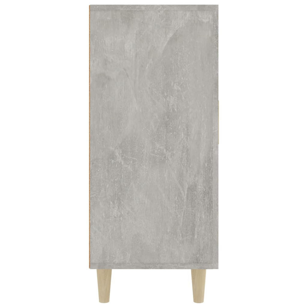 SIDEBOARD mit 3 Türen 90/34/80 cm aus Holzwerkstoff Betongrau - Hellgrau, Holz (90/80/34cm) - vidaXL