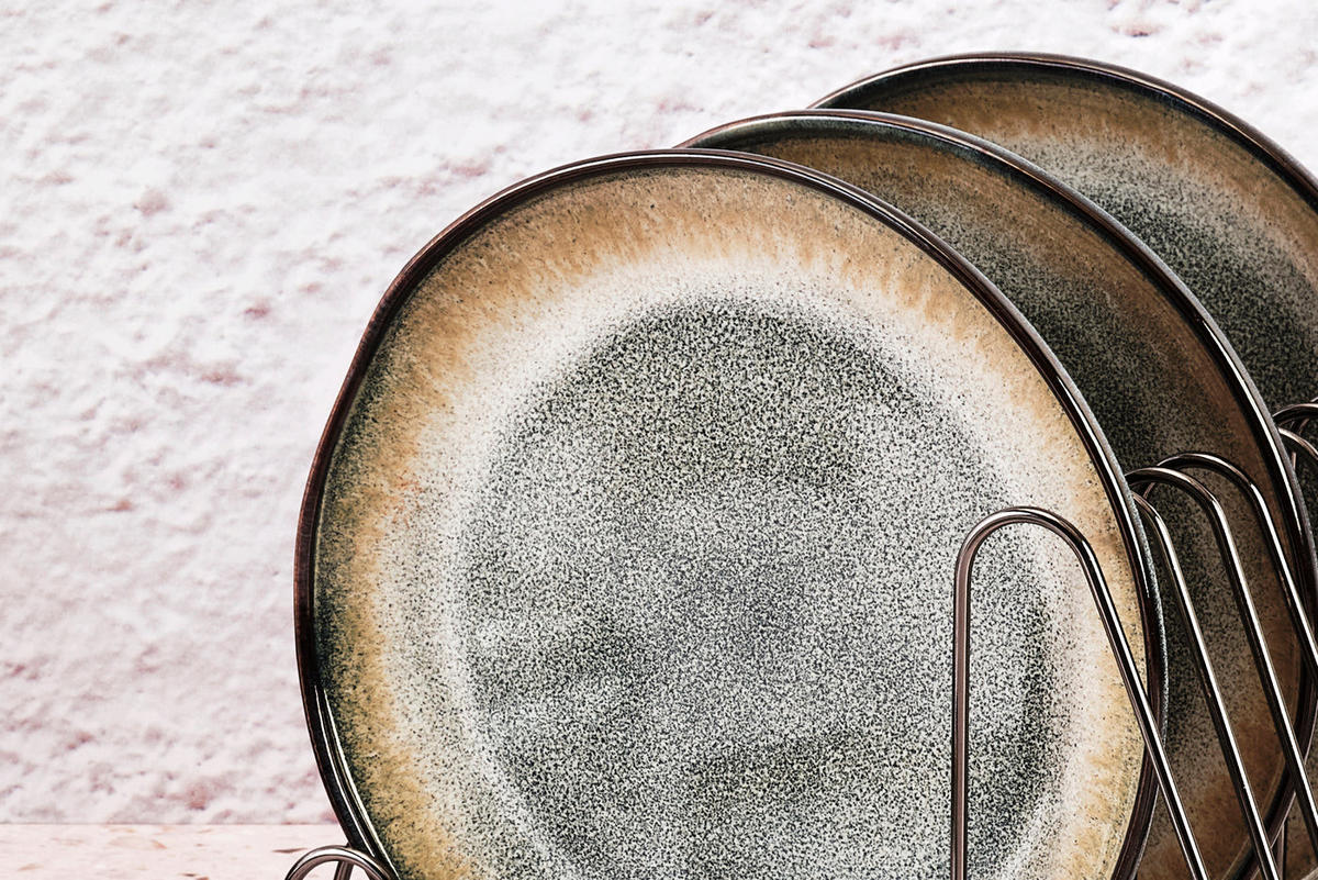 TELLER Genesis Ø20,5cm - 6er-Set - Erde - Grau, Keramik (20.5cm) - Björn