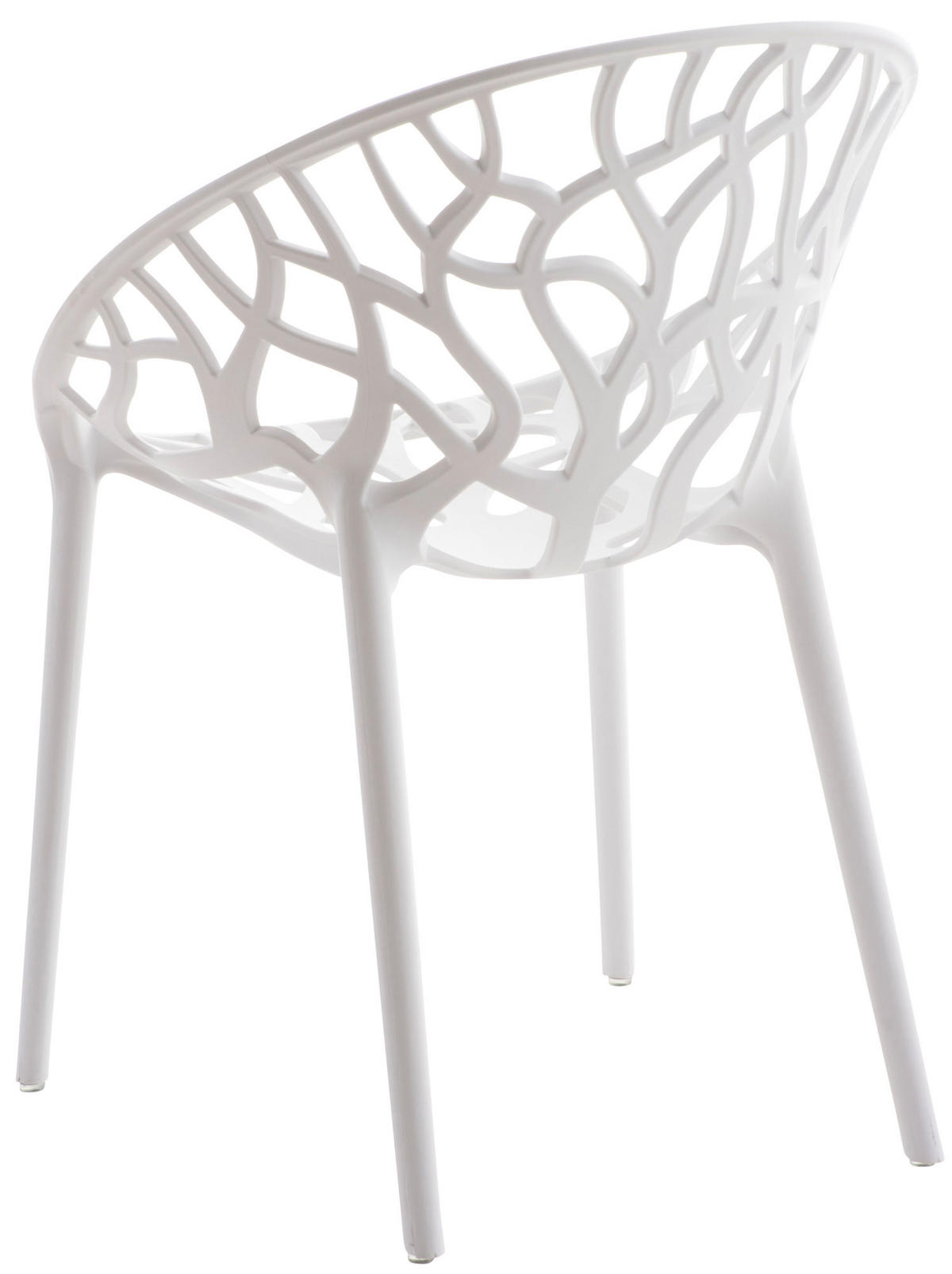 GARTENSTUHL Kunststoff weiß - Weiß, Kunststoff (59/80/60cm) - CLP
