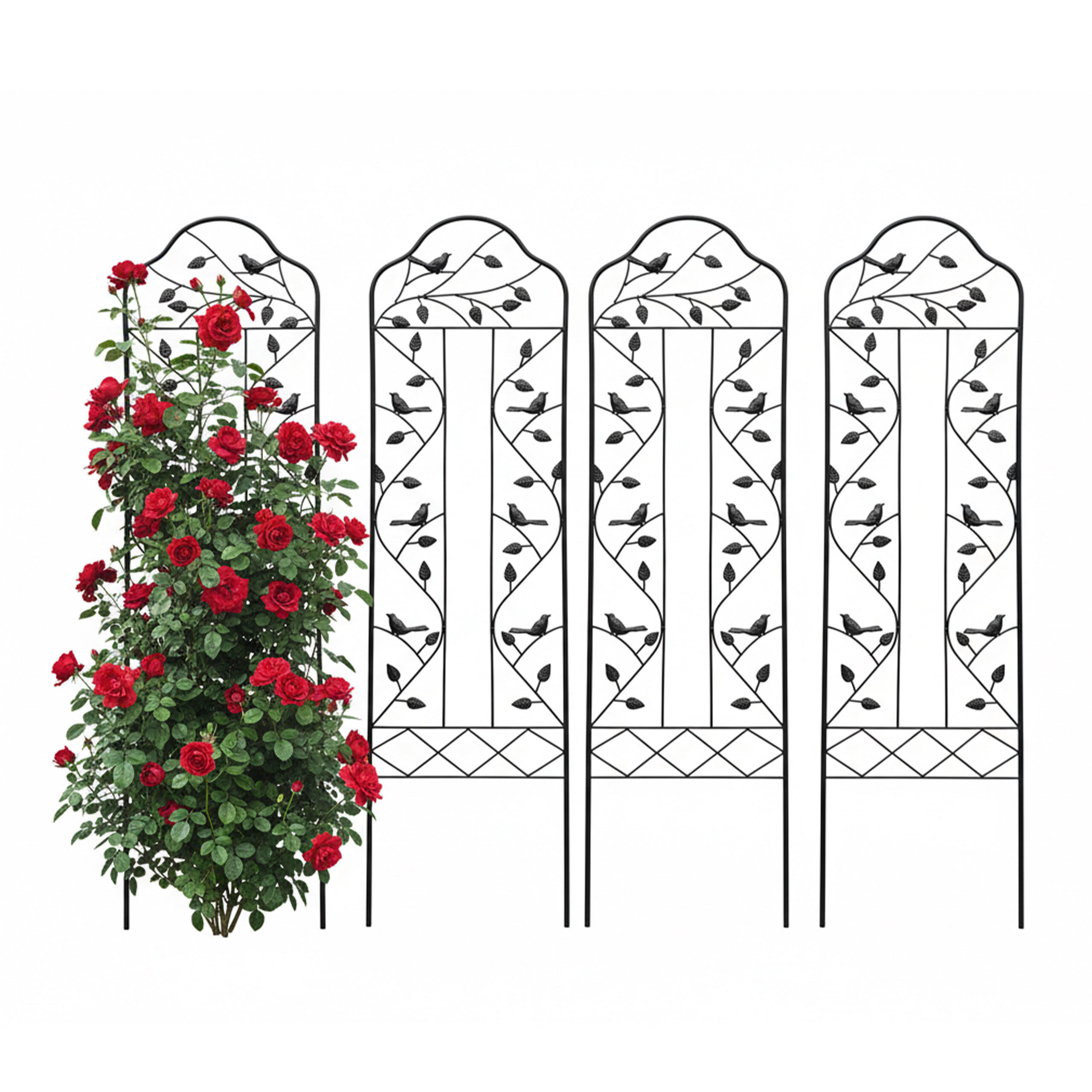 ČELIK - crna, metal (32/115/0.5cm) - Relaxdays