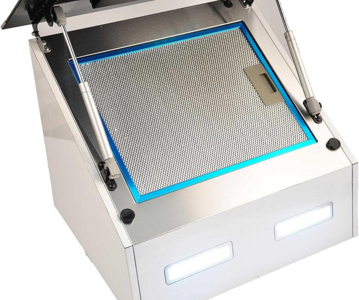 DUNSTABZUGSHAUBE AT 5435 Eco 50 cm Schwarz - Schwarz, Glas/Metall (50/75.5/37.5cm) - Kaiser Küchengeräte