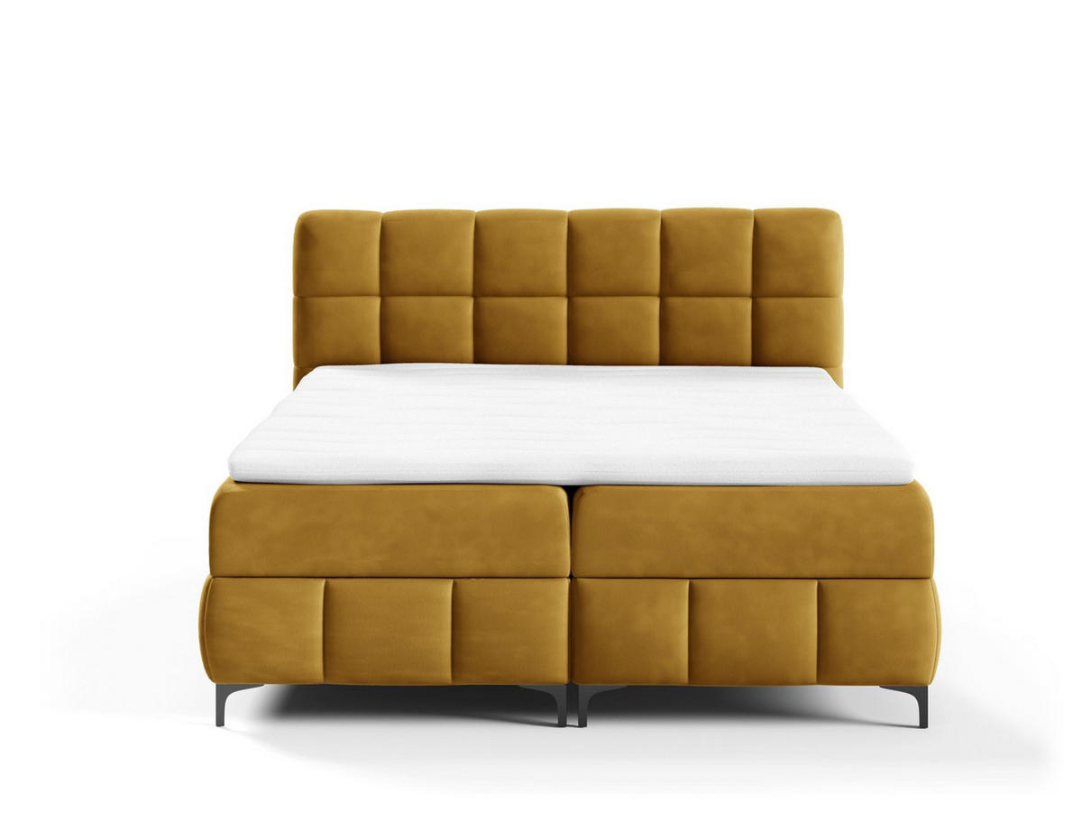 BOXBETT Sophie In Salvador - Honig, Holzwerkstoff/Textil (160/200cm) - Fun Möbel
