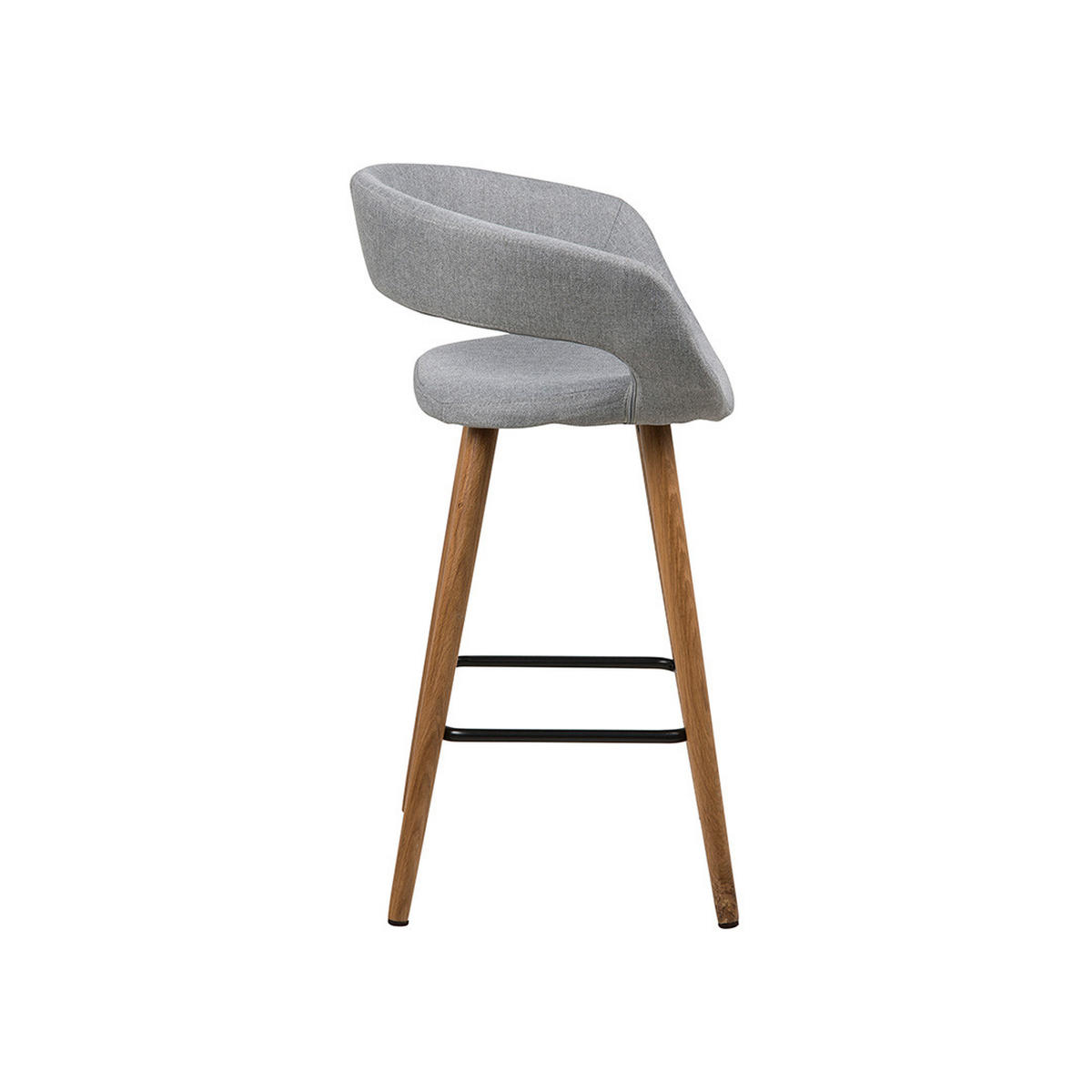 BARHOCKER 2er-Set hellgrau - Grau, Holzwerkstoff (46/89/55cm) - ebuy24