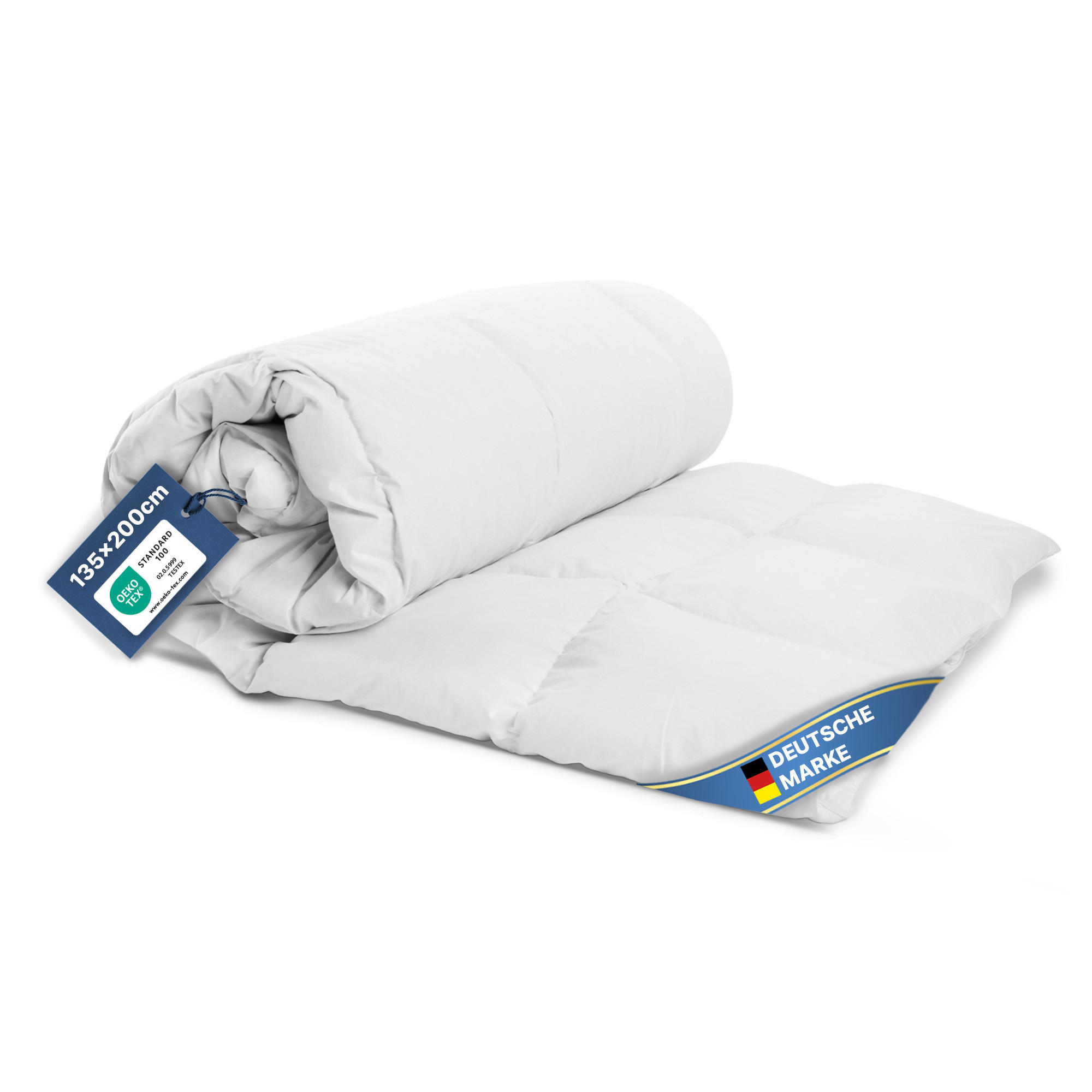 BETTDECKE leichte Sommersteppbett - Weiß - 135 x 200 cm - ohne Bezug nutzbar - Weiß, Textil (135/200cm) - Bestlivings