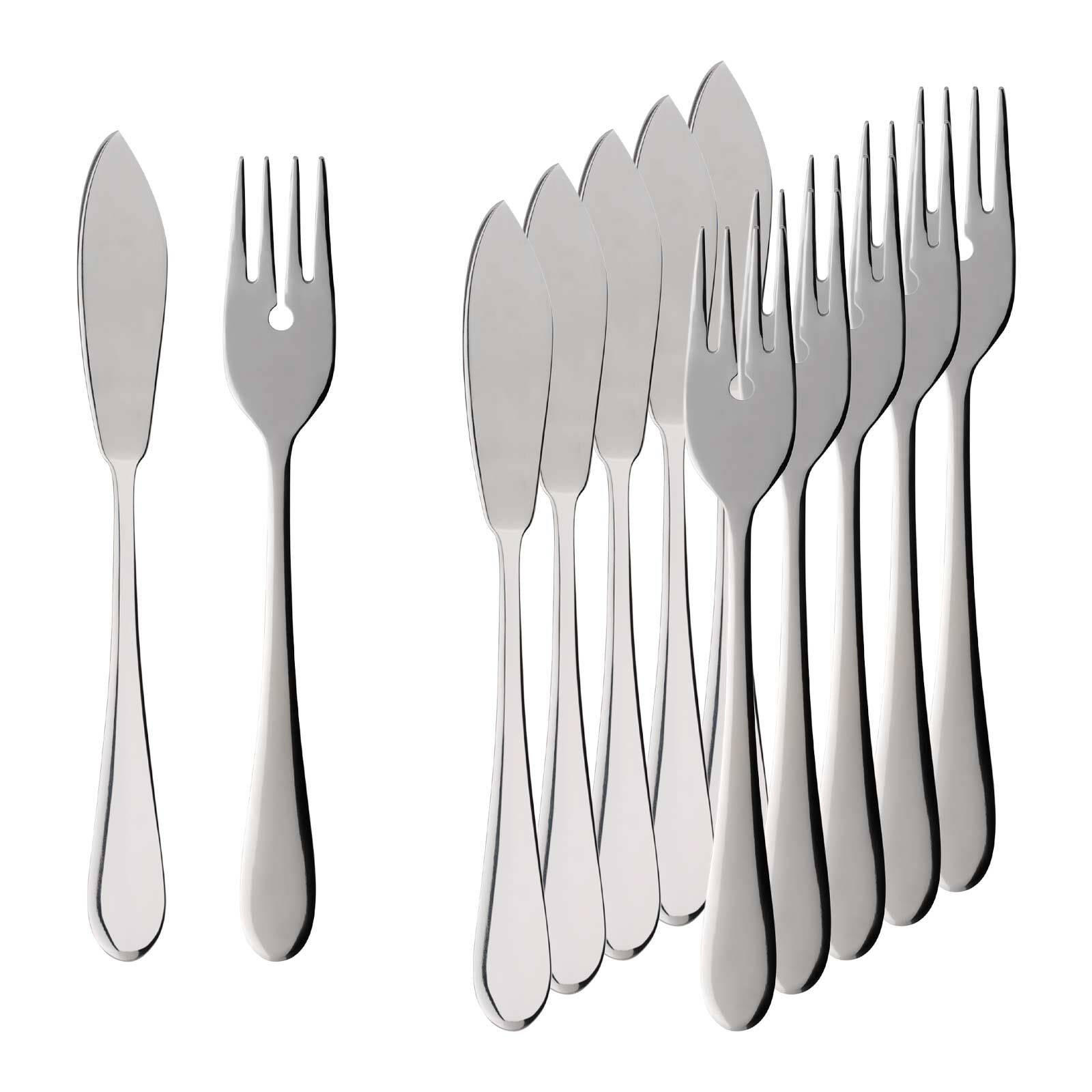 FISCHBESTECK Oscar silber 60er Set - Silberfarben, Metall - Villeroy & Boch
