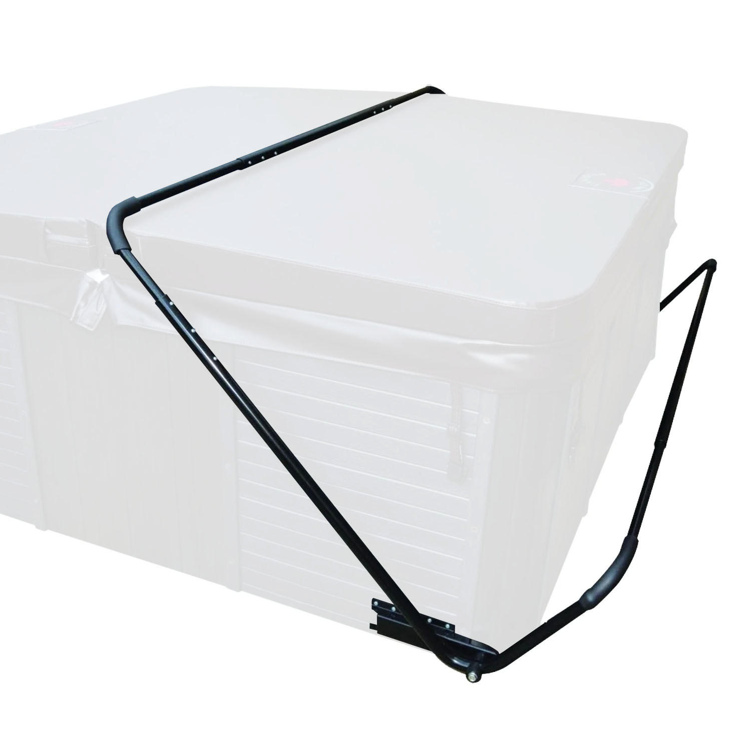WHIRLPOOL ABDECKHILFE Abdeckhilfe bodenbefest, - Braun, Metall (244/160/30cm) - Canadian Spa Company