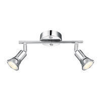 LED DECKENLEUCHTE DANTE Silber Metall - Silberfarben, Metall (25/8.5/17cm) - Globo Lighting