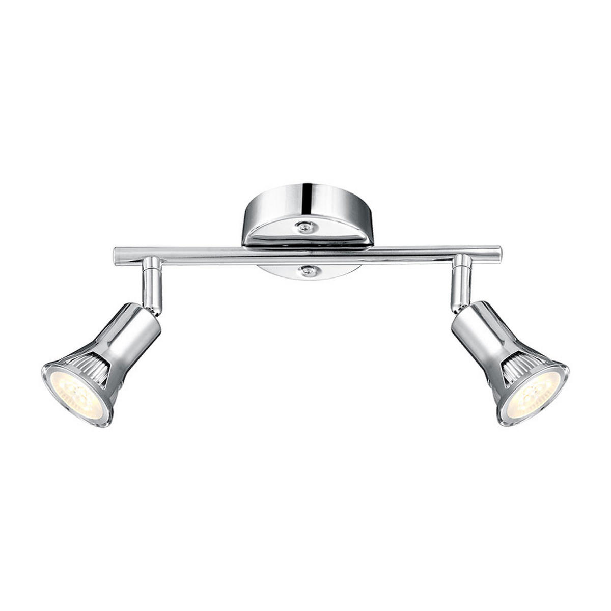 LED DECKENLEUCHTE DANTE Silber Metall - Silberfarben, Metall (25/8.5/17cm) - Globo Lighting