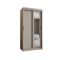 SCHWEBETÜRENSCHRANK 200/120/62 2-türig - Kaschmir/Silberfarben, Holz (120/200/62cm) - MÖBEL KRYSPOL