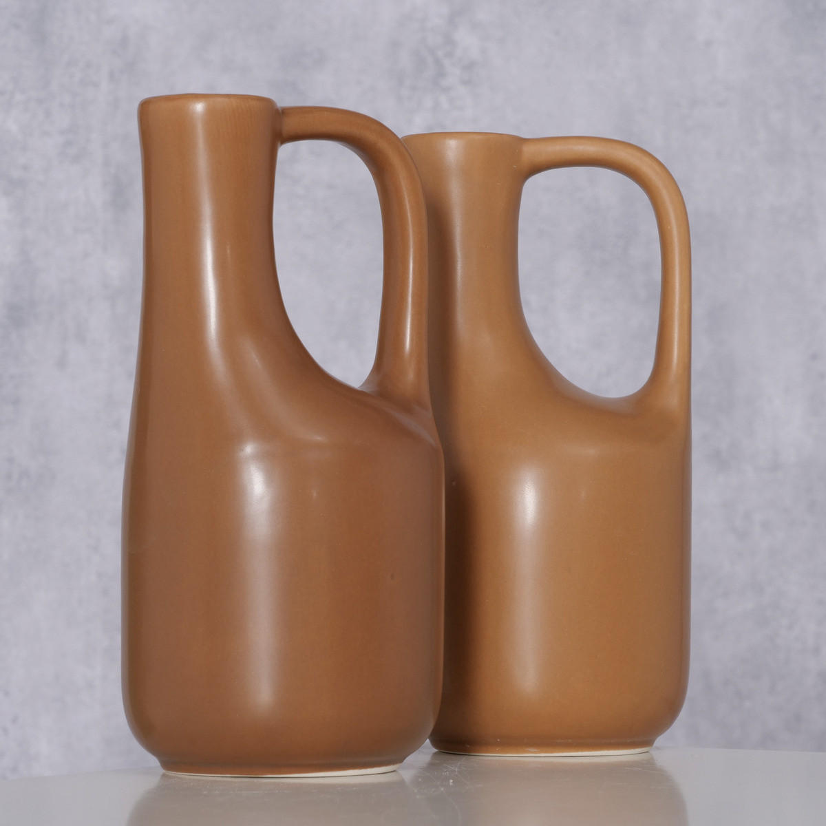 VASE Miroza 18 cm - Braun, Keramik (18.2cm) - Boltze Home
