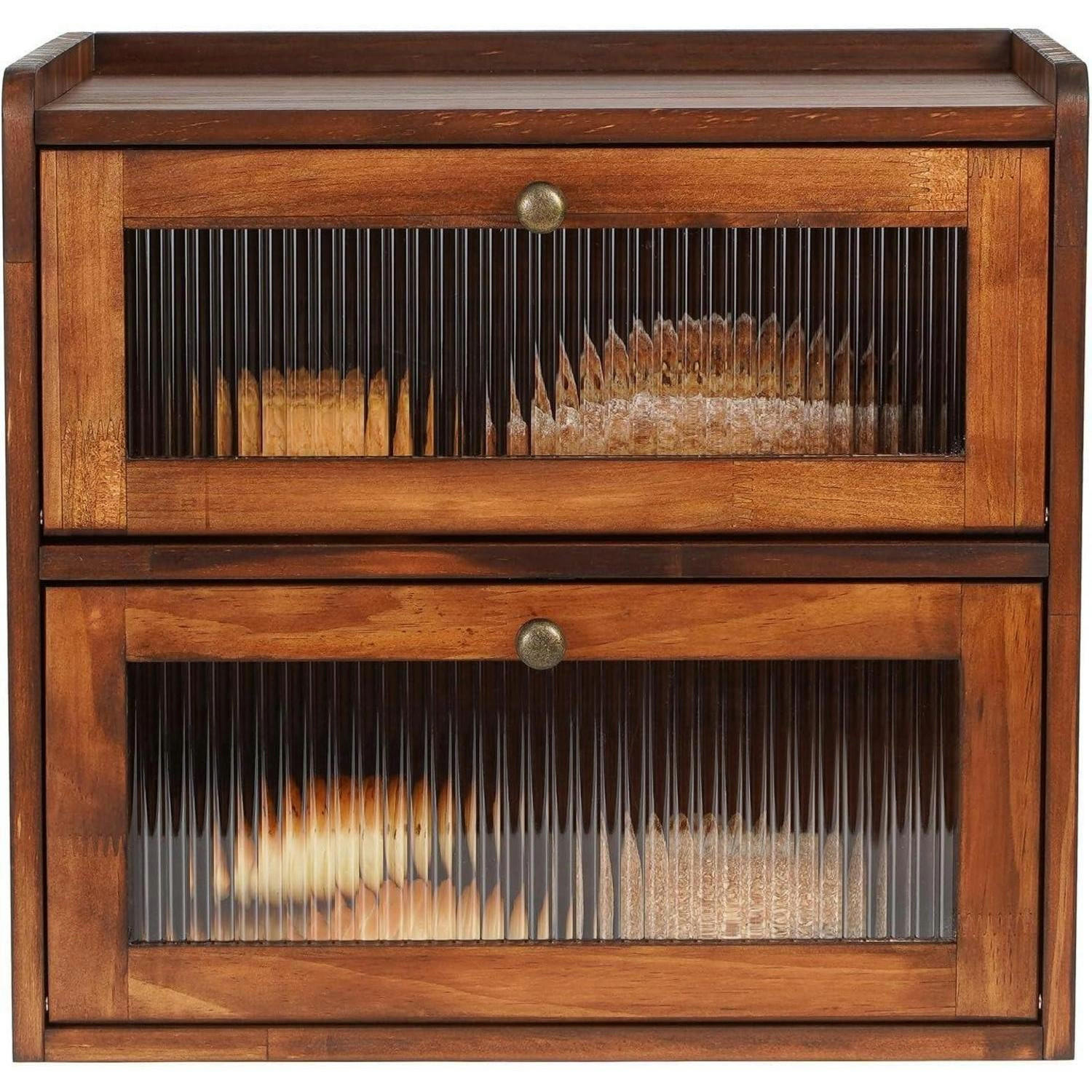 BROTKASTEN Holz 36 x 24 x 34 cm - Braun, Holz (24/34/36.5cm)